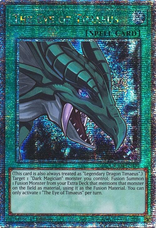 The Eye of Timaeus [RA04-EN192] Quarter Century Secret Rare | Exor Games Dartmouth
