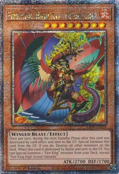 Fire King High Avatar Garunix [RA04-EN194] Quarter Century Secret Rare | Exor Games Dartmouth