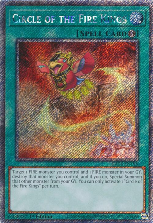 Circle of the Fire Kings [RA04-EN195] Platinum Secret Rare | Exor Games Dartmouth