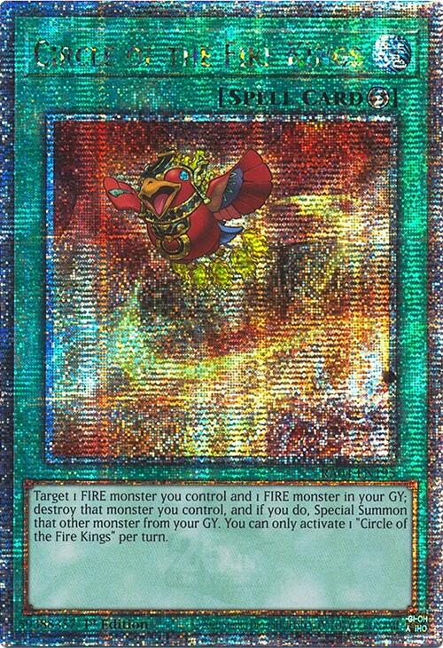 Circle of the Fire Kings [RA04-EN195] Quarter Century Secret Rare | Exor Games Dartmouth