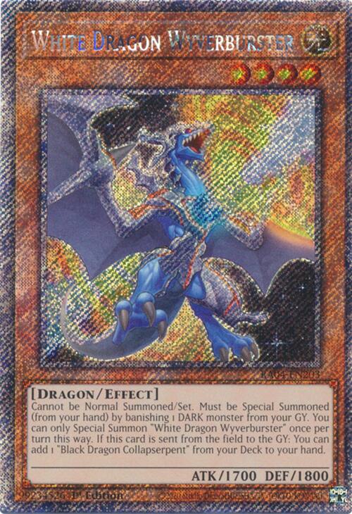 White Dragon Wyverburster [RA04-EN203] Platinum Secret Rare | Exor Games Dartmouth