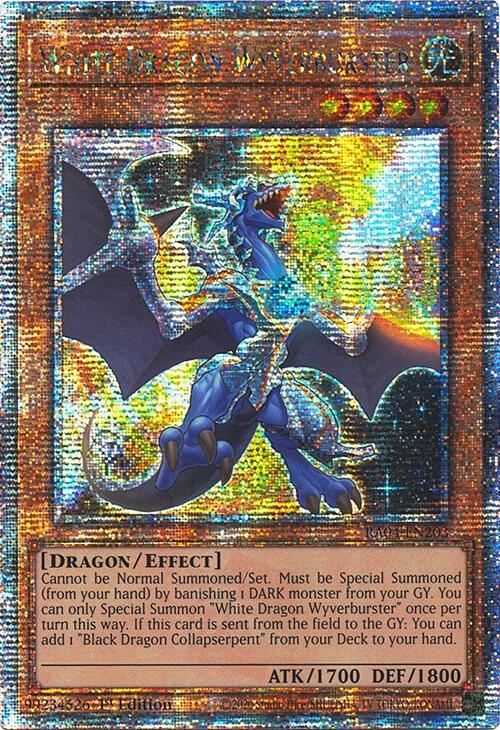 White Dragon Wyverburster [RA04-EN203] Quarter Century Secret Rare | Exor Games Dartmouth