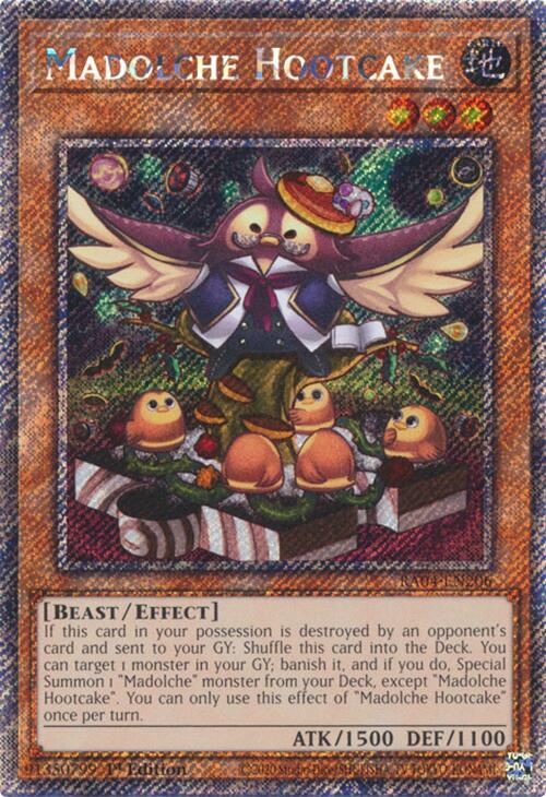 Madolche Hootcake [RA04-EN206] Platinum Secret Rare | Exor Games Dartmouth