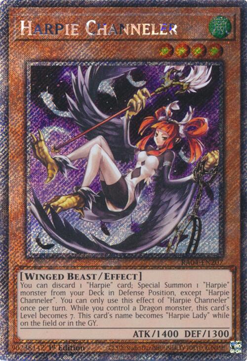Harpie Channeler [RA04-EN207] Platinum Secret Rare | Exor Games Dartmouth