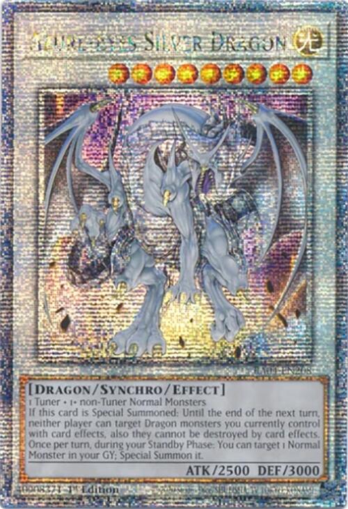 Azure-Eyes Silver Dragon [RA04-EN208] Quarter Century Secret Rare | Exor Games Dartmouth
