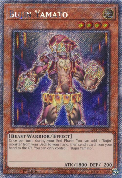 Bujin Yamato [RA04-EN209] Platinum Secret Rare | Exor Games Dartmouth