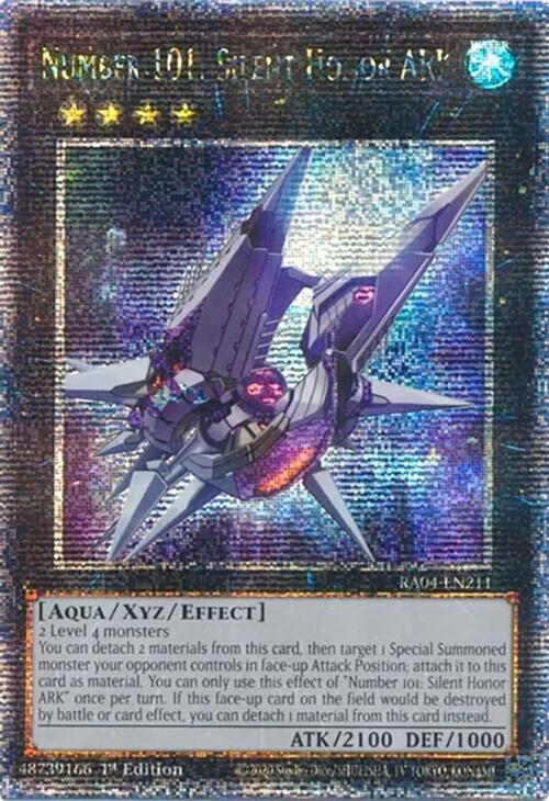 Number 101: Silent Honor ARK [RA04-EN211] Quarter Century Secret Rare | Exor Games Dartmouth
