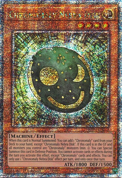 Chronomaly Nebra Disk [RA04-EN213] Quarter Century Secret Rare | Exor Games Dartmouth