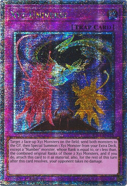 Xyz Universe [RA04-EN218] Quarter Century Secret Rare | Exor Games Dartmouth