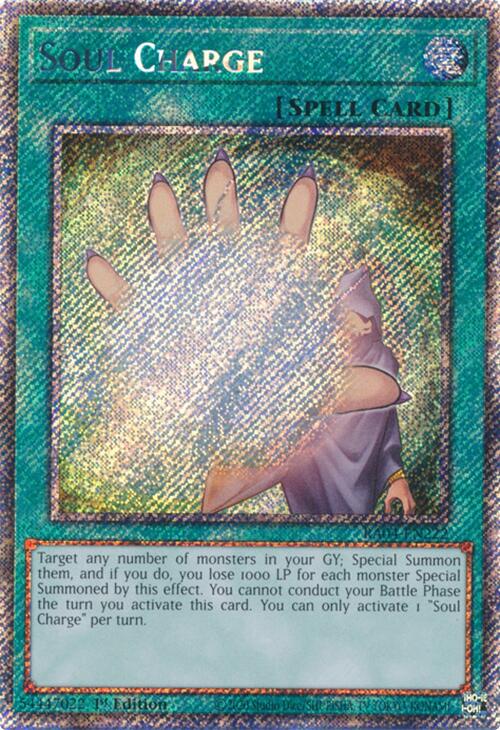 Soul Charge [RA04-EN222] Platinum Secret Rare | Exor Games Dartmouth