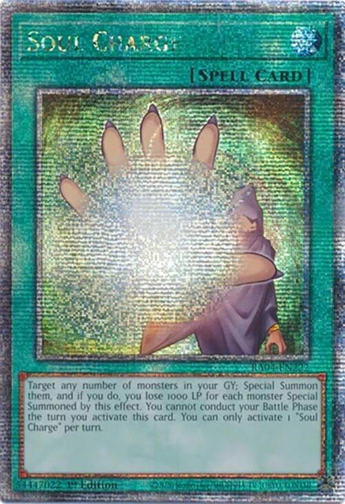 Soul Charge [RA04-EN222] Quarter Century Secret Rare | Exor Games Dartmouth