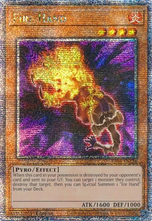Fire Hand [RA04-EN224] Quarter Century Secret Rare | Exor Games Dartmouth