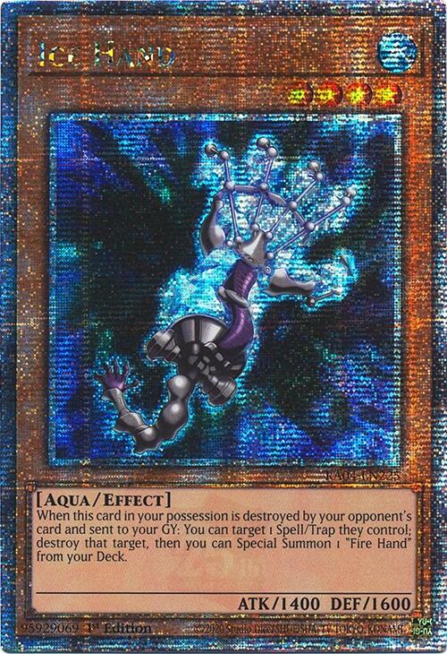 Ice Hand [RA04-EN225] Quarter Century Secret Rare | Exor Games Dartmouth