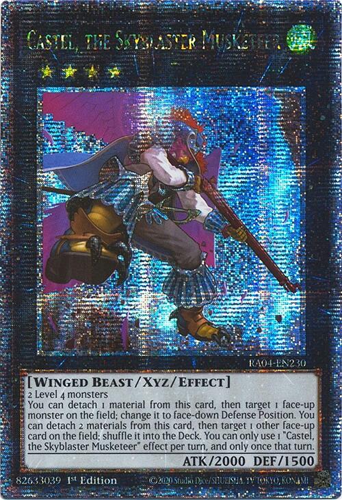 Castel, the Skyblaster Musketeer [RA04-EN230] Quarter Century Secret Rare | Exor Games Dartmouth