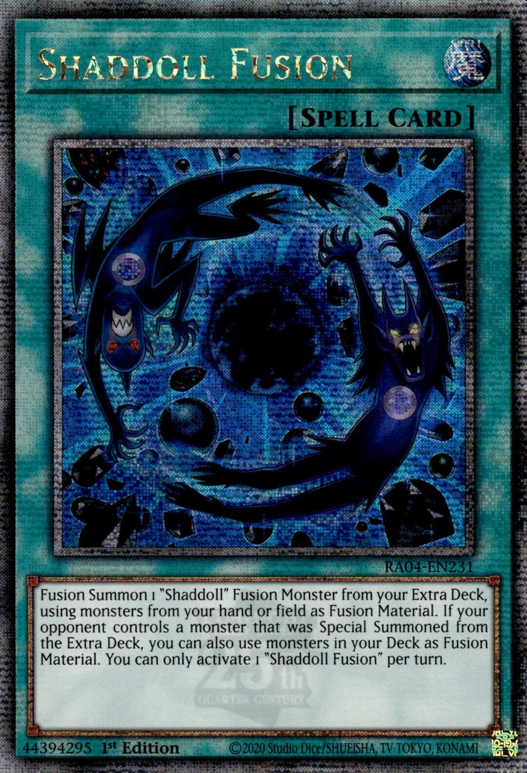 Shaddoll Fusion [RA04-EN231] Quarter Century Secret Rare | Exor Games Dartmouth