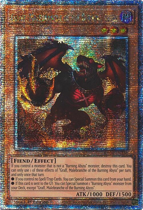 Graff, Malebranche of the Burning Abyss [RA04-EN234] Quarter Century Secret Rare | Exor Games Dartmouth