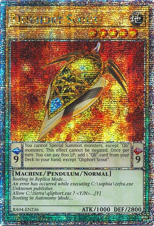 Qliphort Scout [RA04-EN236] Quarter Century Secret Rare | Exor Games Dartmouth