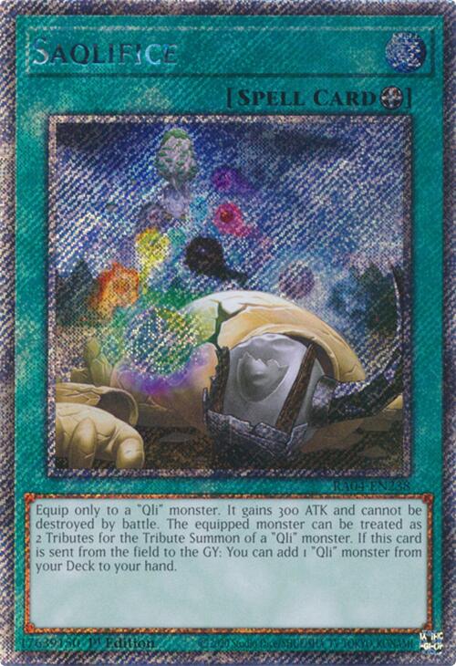 Saqlifice [RA04-EN238] Platinum Secret Rare | Exor Games Dartmouth