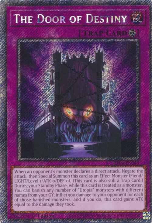 The Door of Destiny [RA04-EN240] Platinum Secret Rare | Exor Games Dartmouth