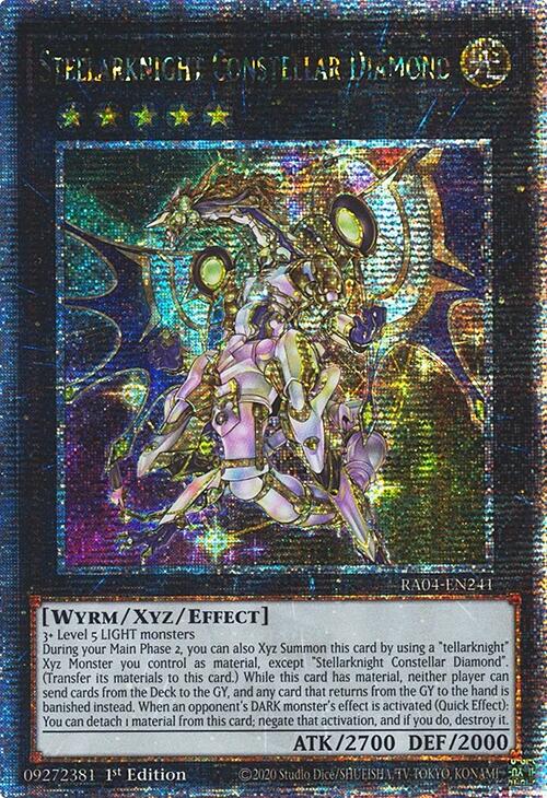 Stellarknight Constellar Diamond [RA04-EN241] Quarter Century Secret Rare | Exor Games Dartmouth