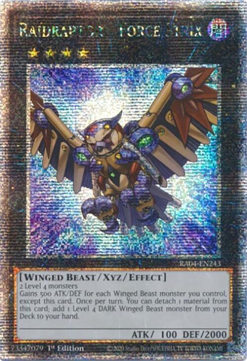 Raidraptor - Force Strix [RA04-EN243] Quarter Century Secret Rare | Exor Games Dartmouth