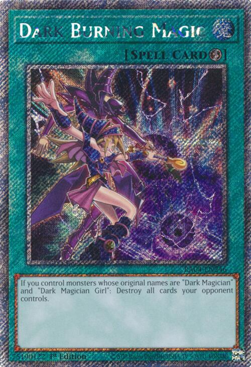 Dark Burning Magic [RA04-EN246] Platinum Secret Rare | Exor Games Dartmouth