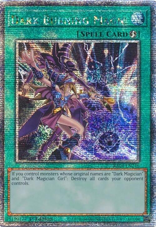 Dark Burning Magic [RA04-EN246] Quarter Century Secret Rare | Exor Games Dartmouth