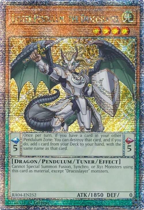 Luster Pendulum, the Dracoslayer [RA04-EN252] Quarter Century Secret Rare | Exor Games Dartmouth