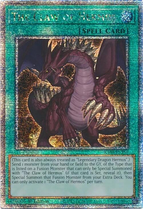 The Claw of Hermos [RA04-EN256] Quarter Century Secret Rare | Exor Games Dartmouth
