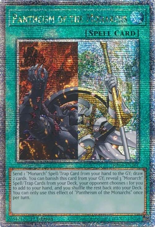 Pantheism of the Monarchs [RA04-EN261] Quarter Century Secret Rare | Exor Games Dartmouth