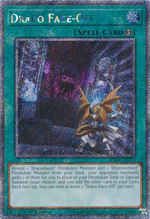 Draco Face-Off [RA04-EN262] Platinum Secret Rare | Exor Games Dartmouth