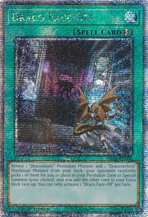 Draco Face-Off [RA04-EN262] Quarter Century Secret Rare | Exor Games Dartmouth