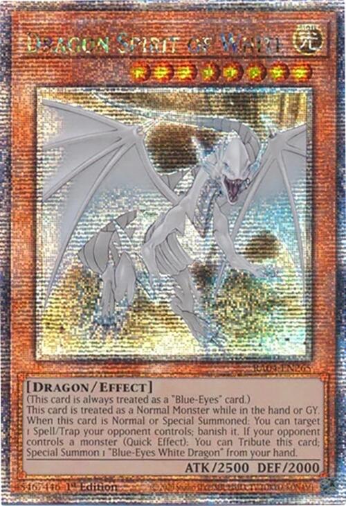 Dragon Spirit of White [RA04-EN265] Quarter Century Secret Rare | Exor Games Dartmouth