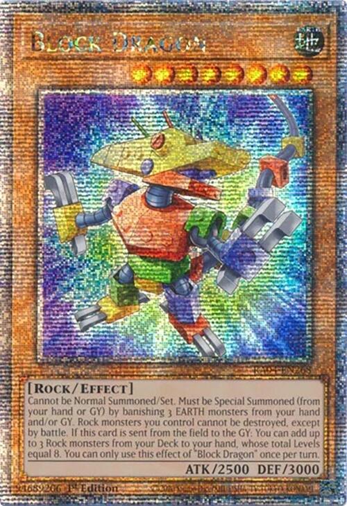 Block Dragon [RA04-EN268] Quarter Century Secret Rare | Exor Games Dartmouth