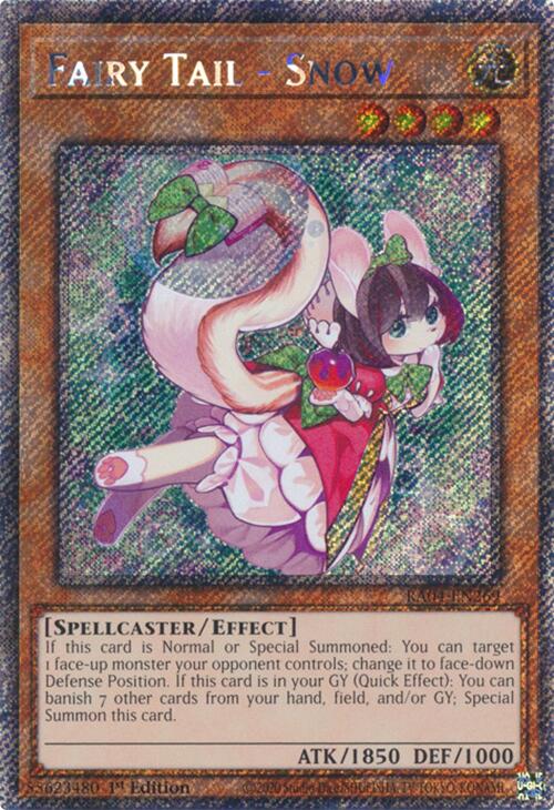 Fairy Tail - Snow [RA04-EN269] Platinum Secret Rare | Exor Games Dartmouth