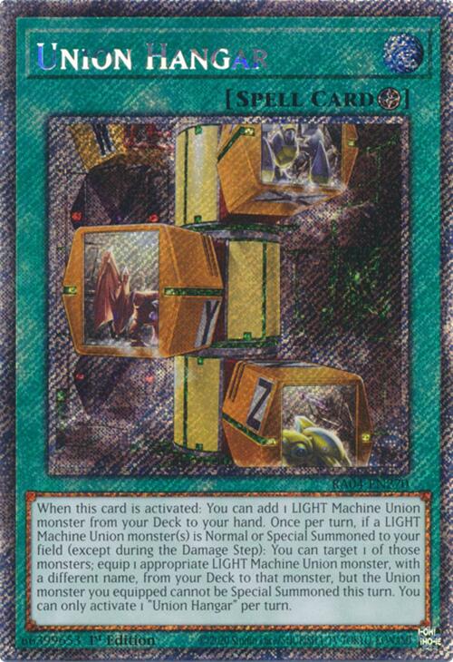 Union Hangar [RA04-EN270] Platinum Secret Rare | Exor Games Dartmouth