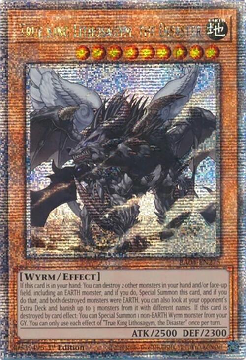 True King Lithosagym, the Disaster [RA04-EN275] Quarter Century Secret Rare | Exor Games Dartmouth