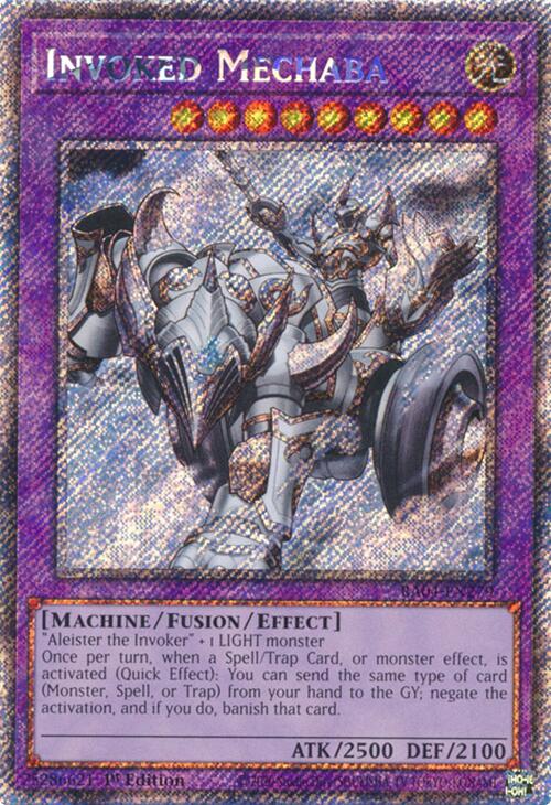 Invoked Mechaba [RA04-EN279] Platinum Secret Rare | Exor Games Dartmouth