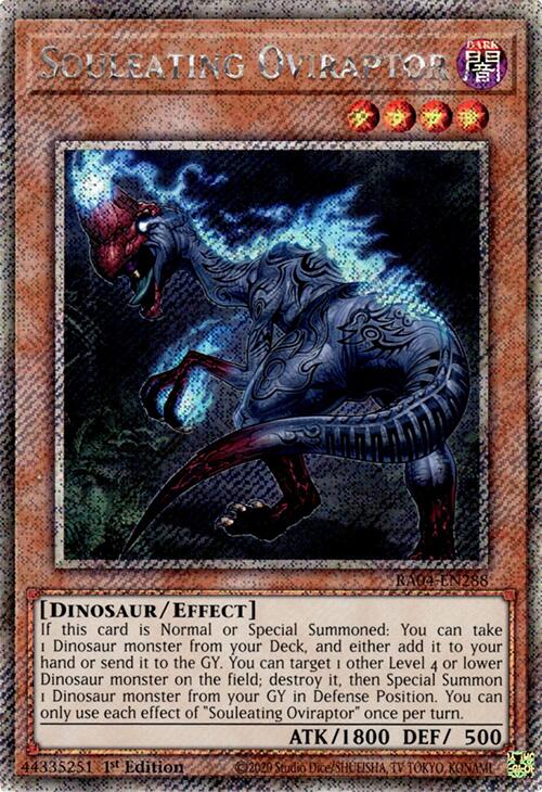 Souleating Oviraptor [RA04-EN288] Platinum Secret Rare | Exor Games Dartmouth