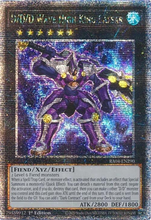 D/D/D Wave High King Caesar [RA04-EN290] Quarter Century Secret Rare | Exor Games Dartmouth