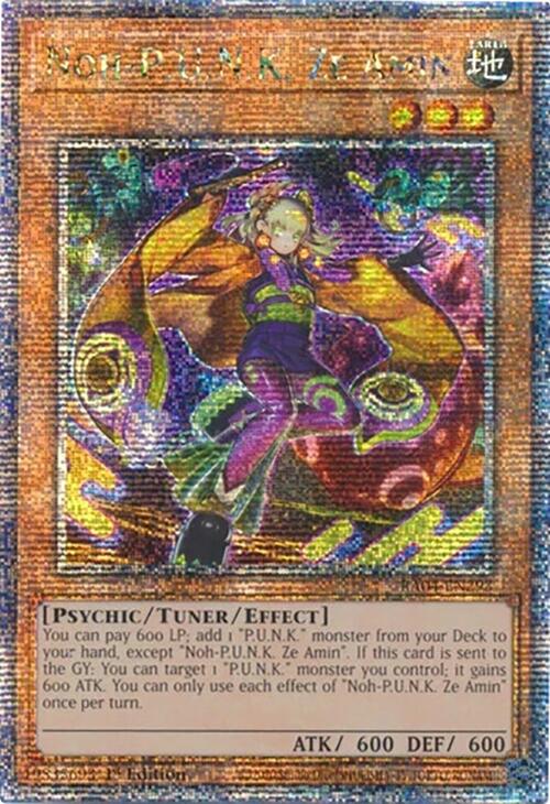 Noh-P.U.N.K. Ze Amin [RA04-EN293] Quarter Century Secret Rare | Exor Games Dartmouth