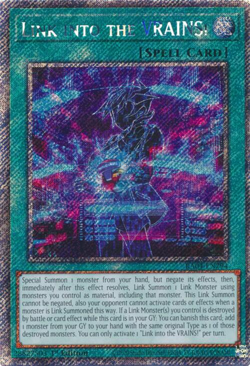 Link into the VRAINS! [RA04-EN294] Platinum Secret Rare | Exor Games Dartmouth