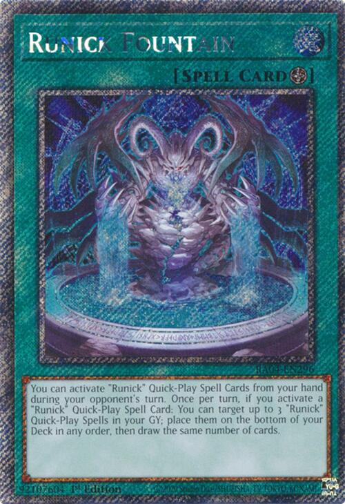 Runick Fountain [RA04-EN296] Platinum Secret Rare | Exor Games Dartmouth