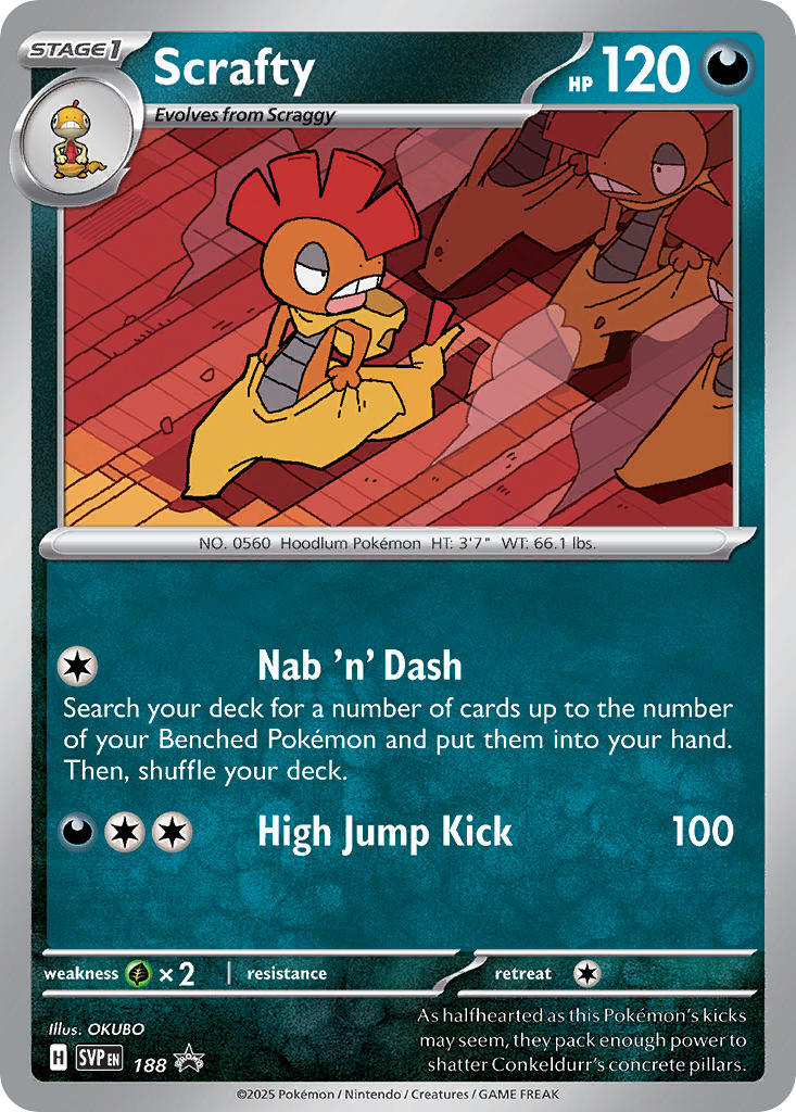 Scrafty (188) [Scarlet & Violet: Black Star Promos] | Exor Games Dartmouth
