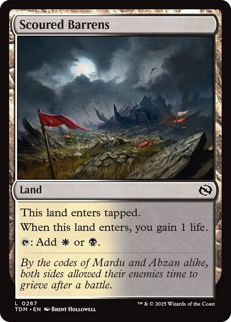 Scoured Barrens [Tarkir: Dragonstorm] | Exor Games Dartmouth