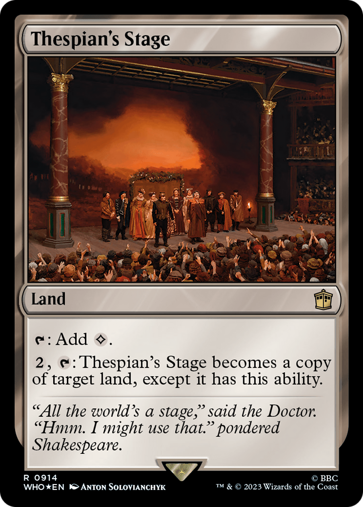 Thespian's Stage (Surge Foil) [Doctor Who] | Exor Games Dartmouth