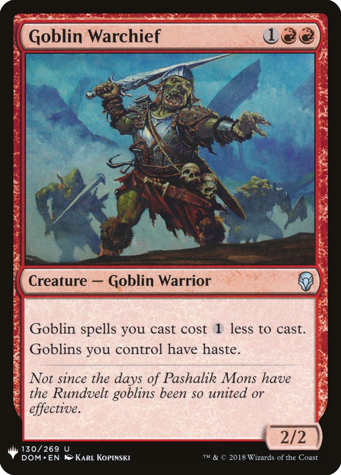 Goblin Warchief [The List] | Exor Games Dartmouth