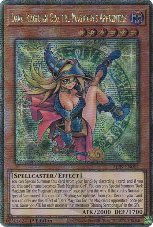 Dark Magician Girl the Magician's Apprentice [ALIN-EN004] Quarter Century Secret Rare | Exor Games Dartmouth
