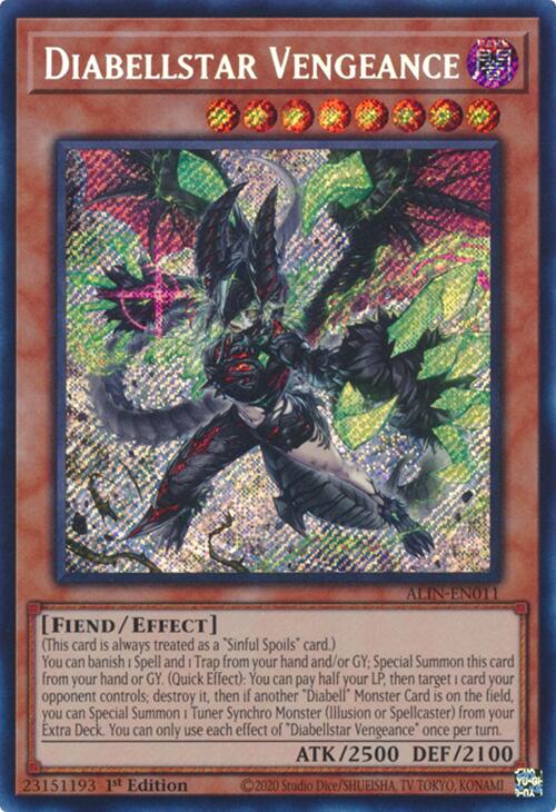 Diabellstar Vengeance [ALIN-EN011] Secret Rare | Exor Games Dartmouth