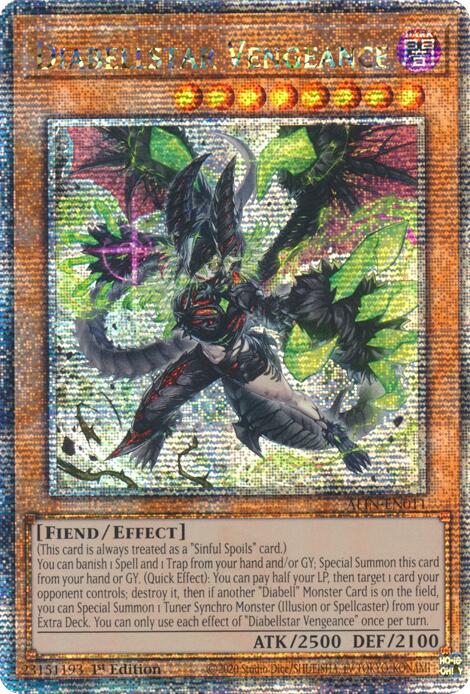 Diabellstar Vengeance [ALIN-EN011] Quarter Century Secret Rare | Exor Games Dartmouth